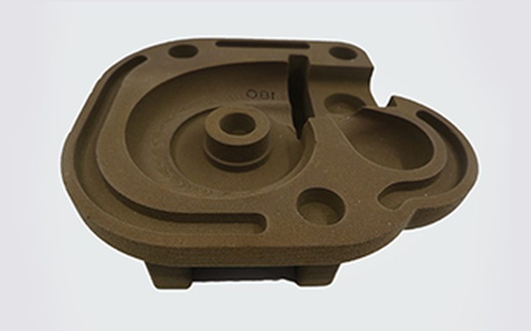 A rapid sand-cast mold for a single turbine sample